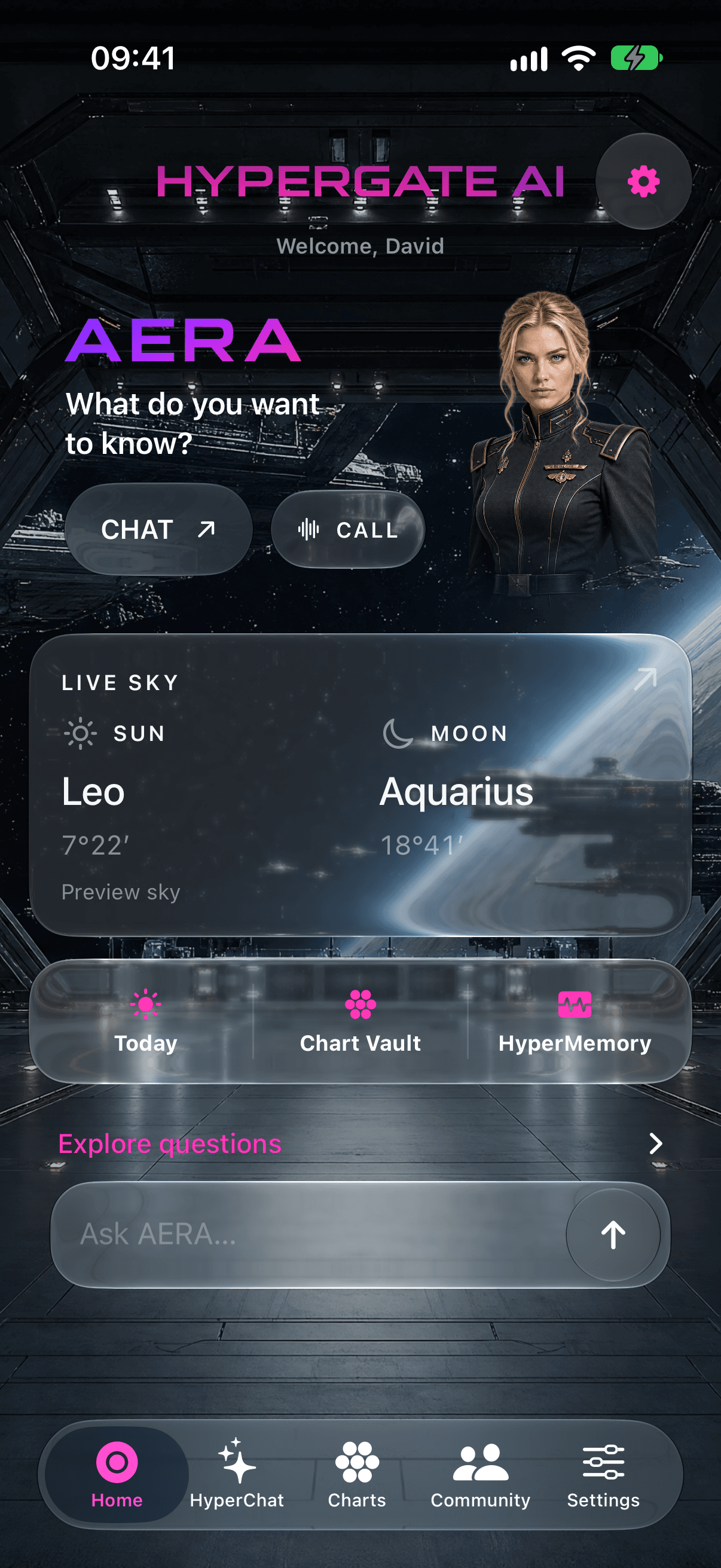 The new Hypergate portal home on iPhone